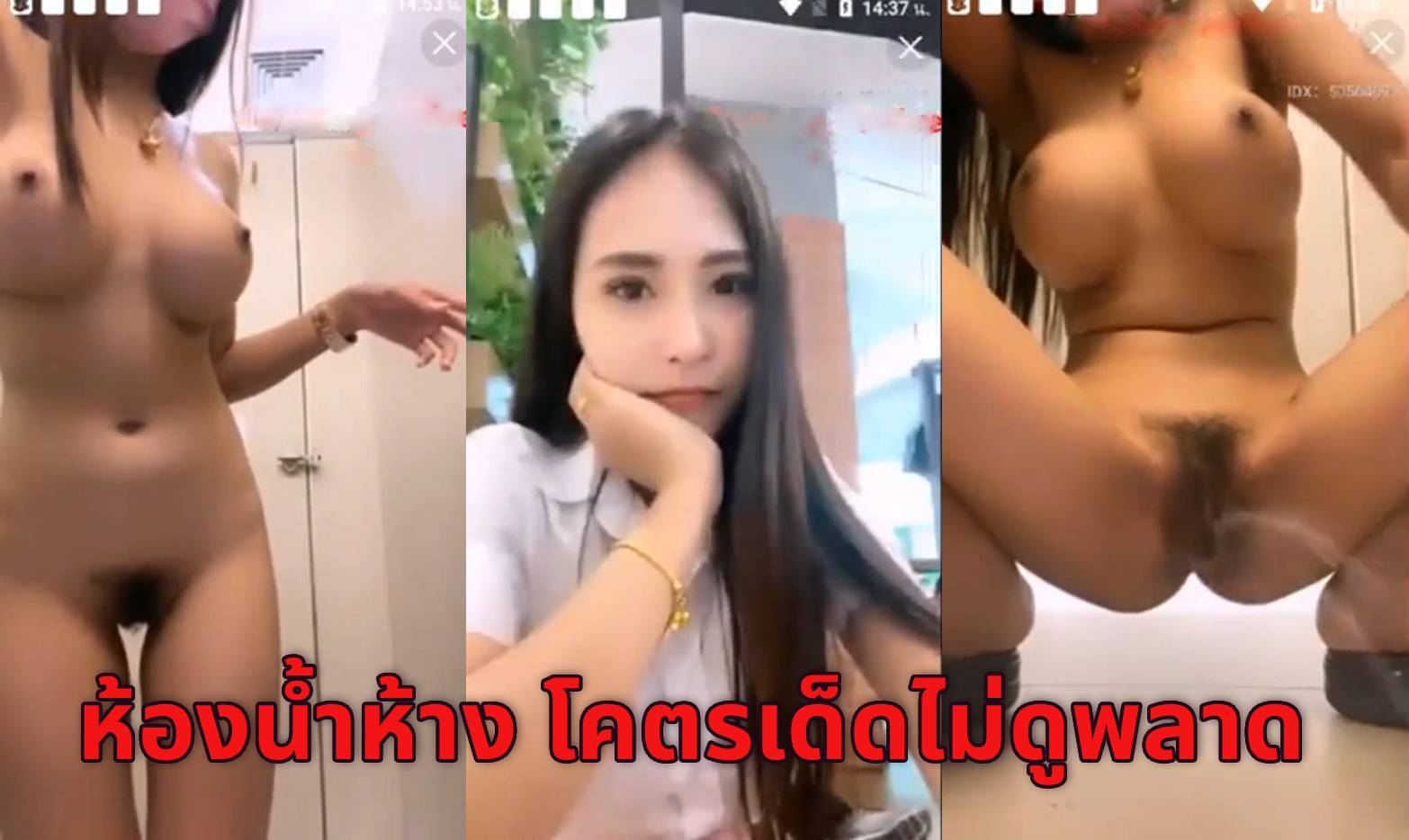 คลิปหลุด mlive IDX-50564693 น้องมี่ นักศึกษาไทย หุ่นพริตตี้ นมใหญ่ ไลฟ์สดแก้ผ้าเกี่ยวหี ในห้องน้ำห้าง จนน้ำหีแตก